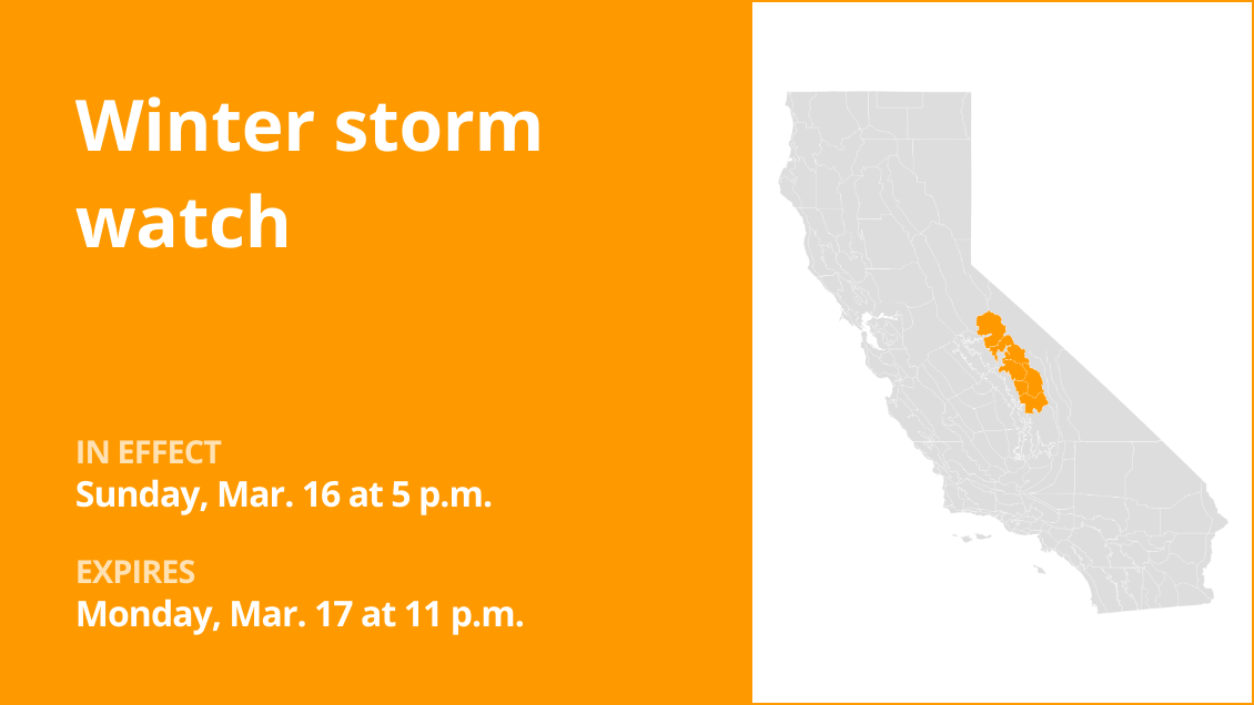 Winter storm watch issued for Yosemite for Sunday and Monday – up to 18 ...